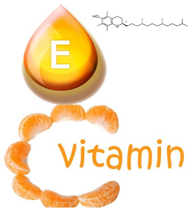 Vitamin C và E dùng trị vết thâm đỏ